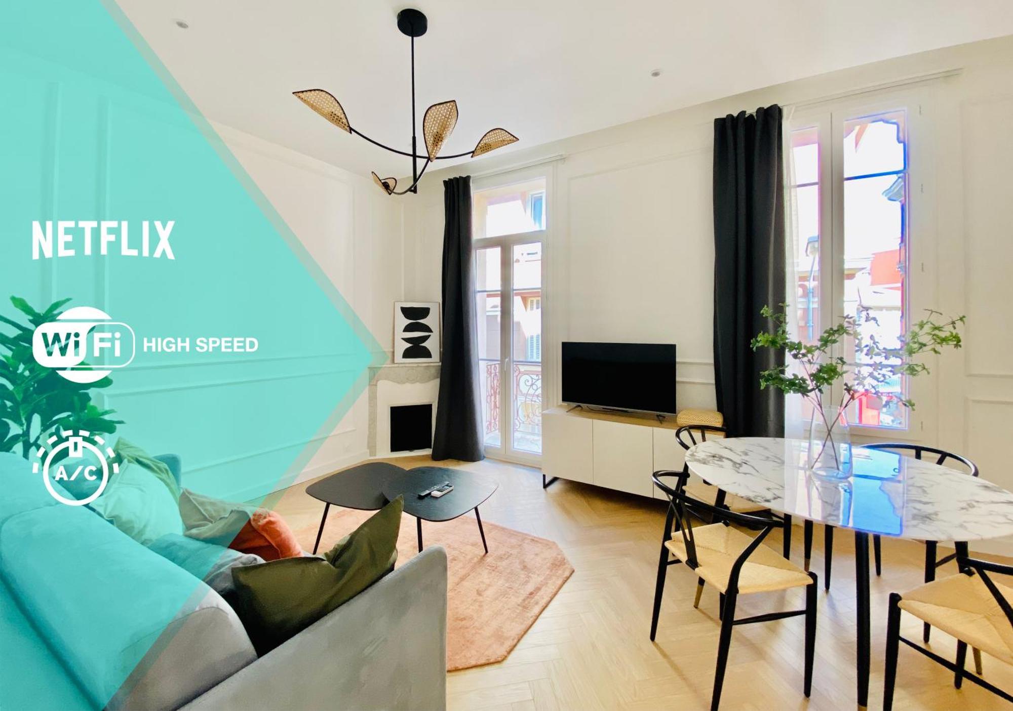 Newly Renovated Apartment With Balcony, Ac, Fiber Internet Monte Carlo Bagian luar foto